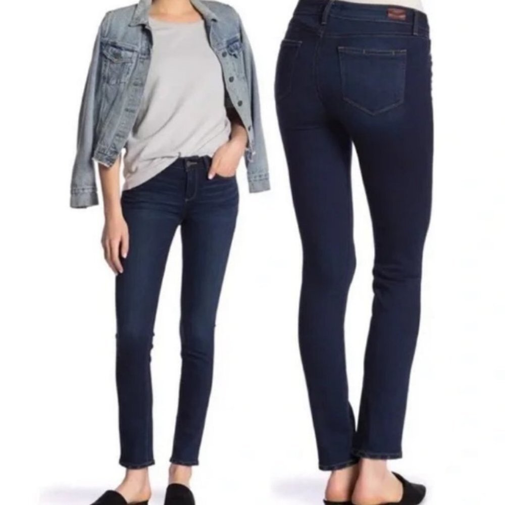 Paige Skyline‎ Palmo Dark Blue Skinny Ankle Peg Jeans Size 25 Blue USA High Rise